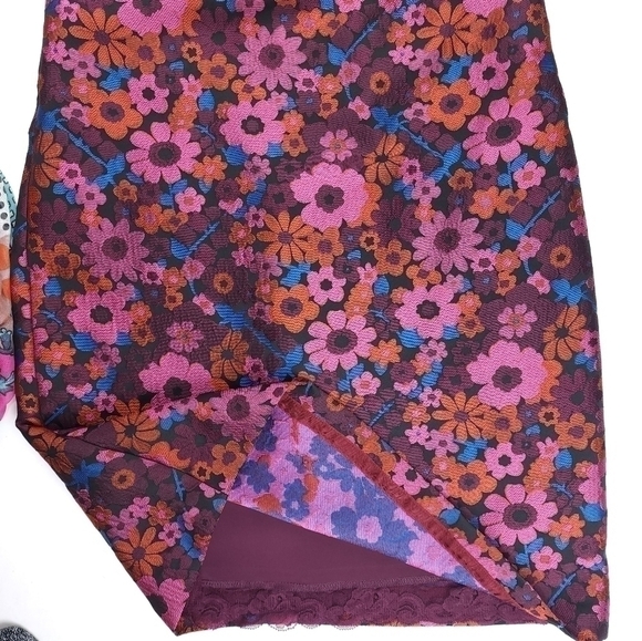 Trina Turk Pink Floral Lace Cap Sleeve Dress Sz 4 - Picture 3 of 15